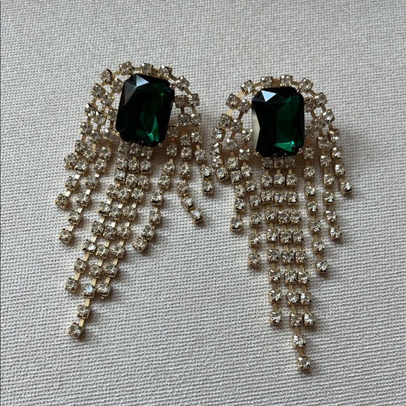 Mignonne Gavigan Irving Earrings Emerald Green - Picture 3 of 11